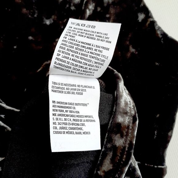 AMERICAN EAGLE Velvet Camisole Top in Deep Midnight Violet with Silver Sheen - Picture 15 of 16